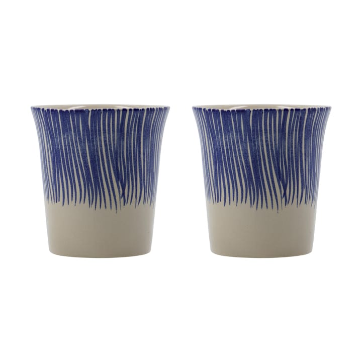Diva mug 25 cl 2-pack - Blue - House Doctor