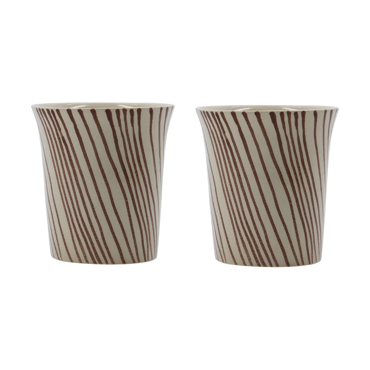 House Doctor Diva mug 25 cl 2-pack Brown | Scandinavian Design | Coffee cups | Brown