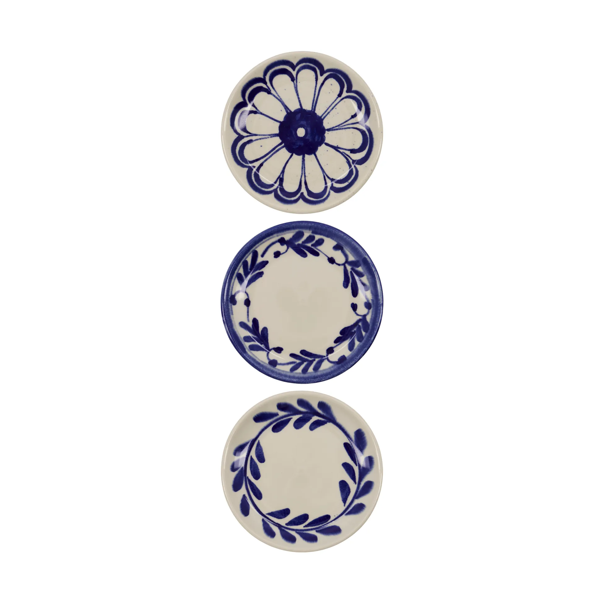 Diva plate Ø13 cm 3 pieces, Blue House Doctor