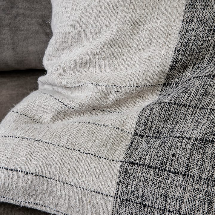 Dived cushion cover 50x50 cm, Black-off white House Doctor