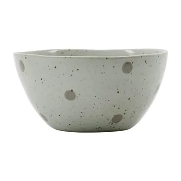 Dots bowl Ø12 cm - White-green dots - House Doctor