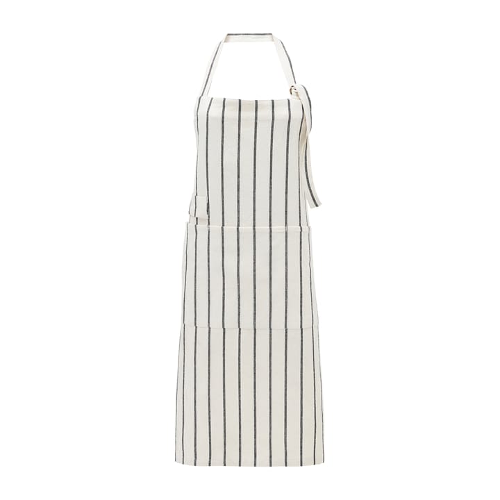 Dry apron 90x90 cm - White-black stripe - House Doctor