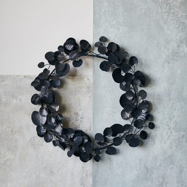 Eucalyptus Christmas wreath, black House Doctor