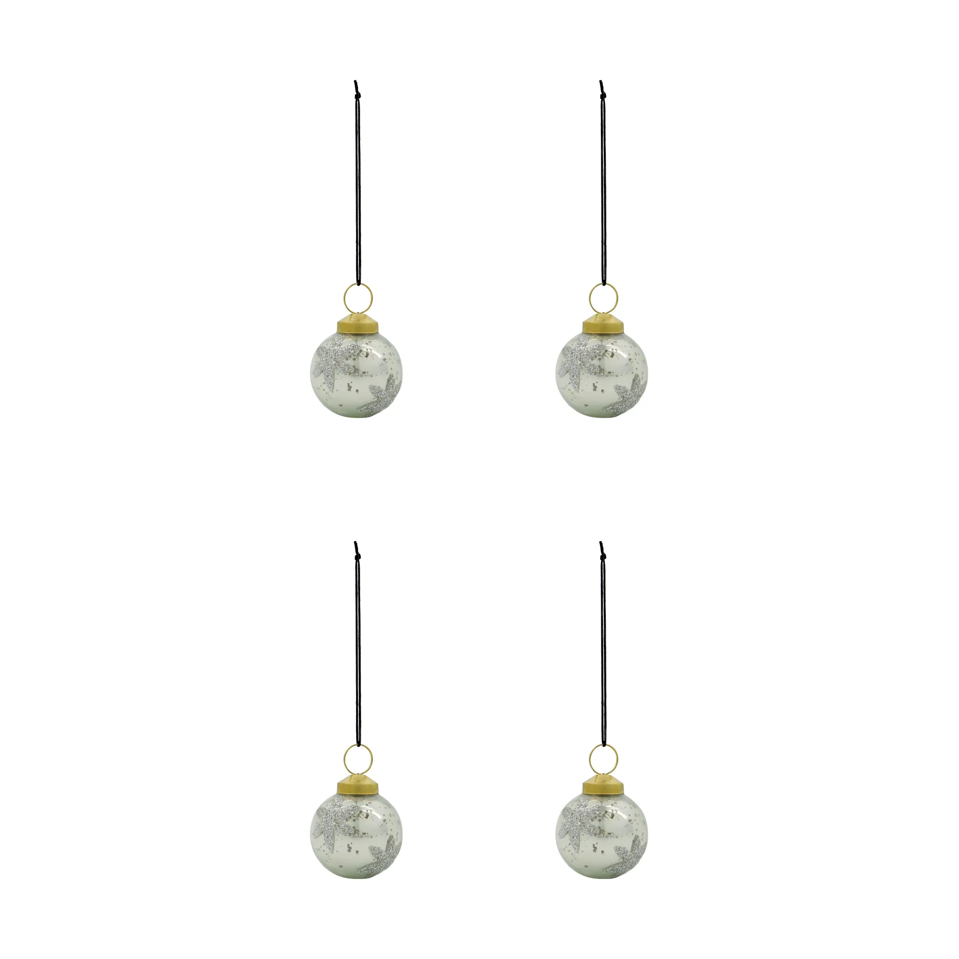 Fiore Christmas bauble 4-pack, Light blue House Doctor
