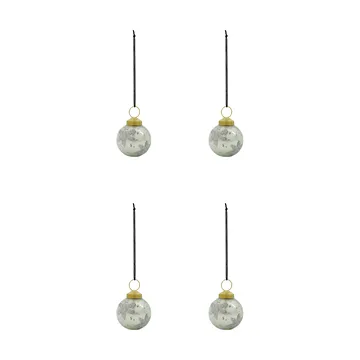 Fiore Christmas bauble 4-pack - Light blue - House Doctor