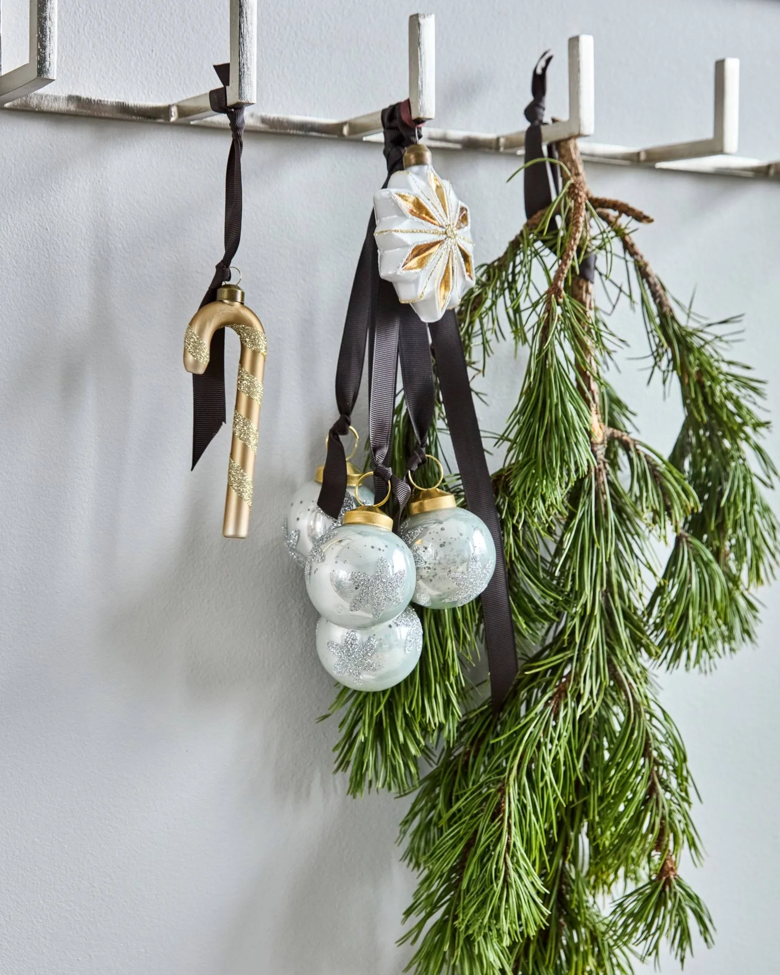 Fiore Christmas bauble 4-pack, Light blue House Doctor
