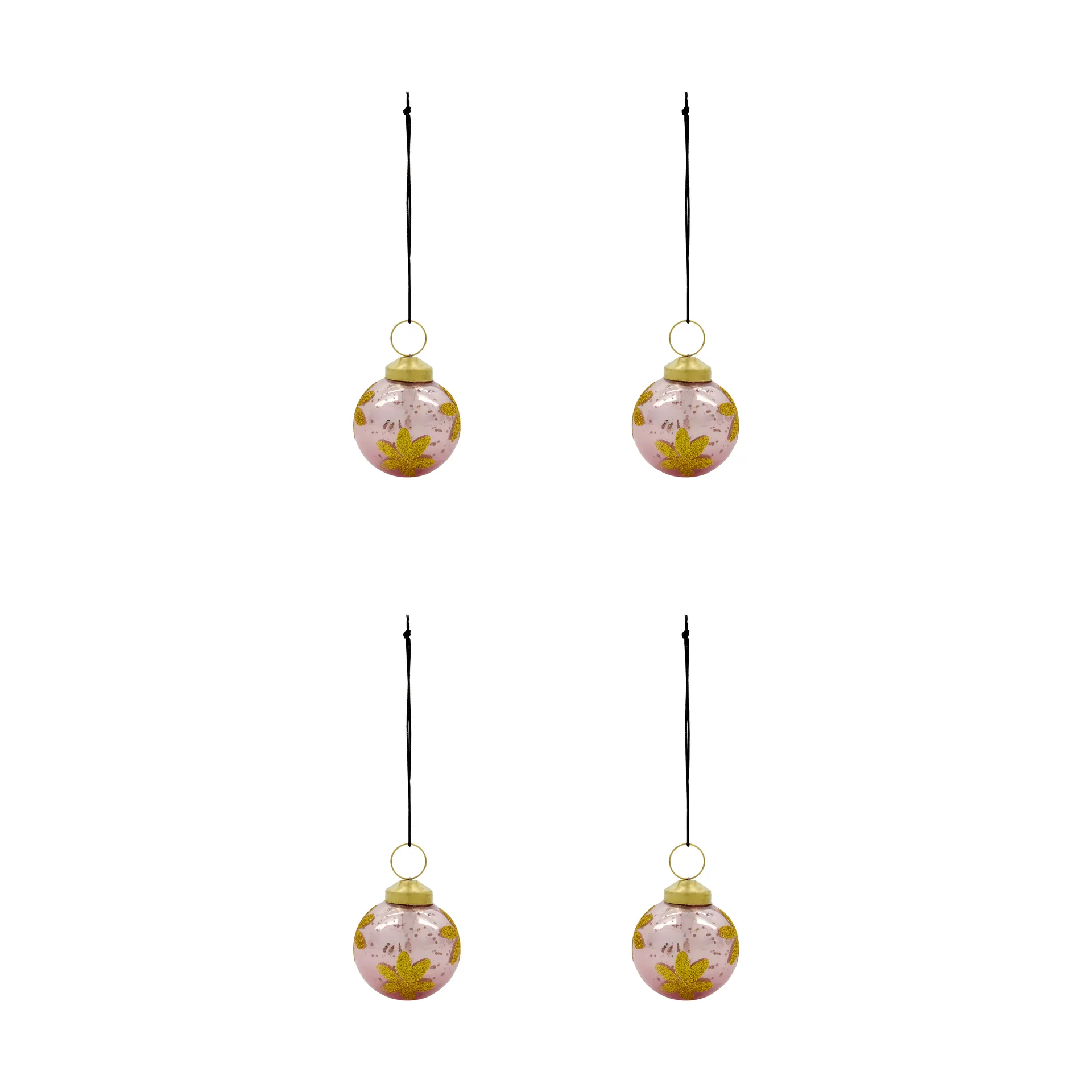 Fiore Christmas bauble 4-pack, Pink House Doctor