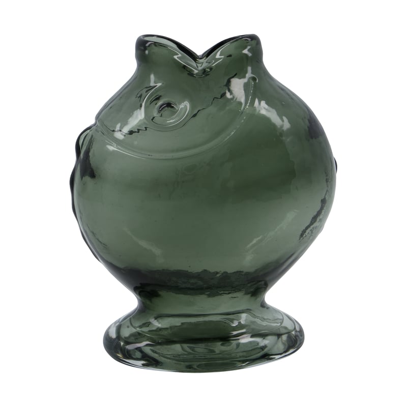 House Doctor Fish vase 17.5 cm Smoky grey