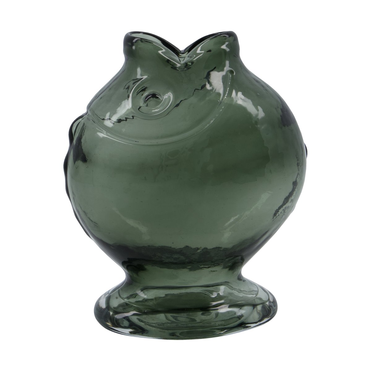House Doctor Fish vase 17.5 cm Smoky grey