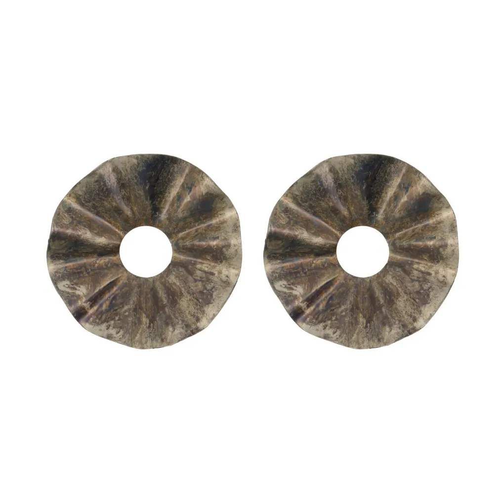 House Doctor Flolo candle cuff Ø8.5 cm 2-pack Antique Brown