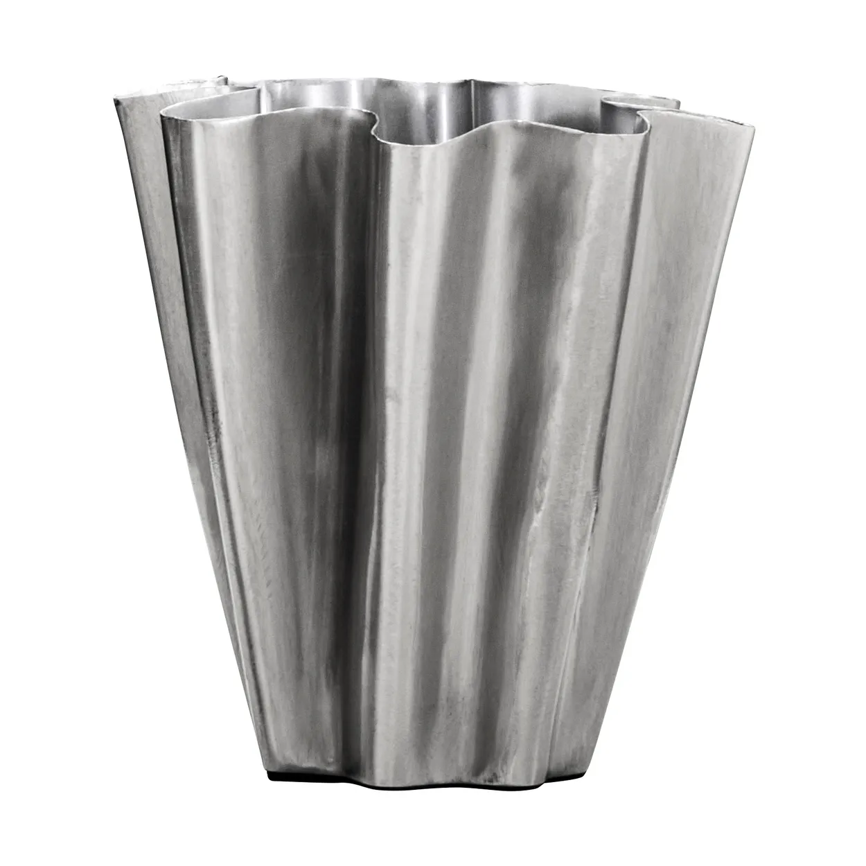 House Doctor Flood vase 13 cm Brushed silver | Scandinavian Design | Vases | Silver-coloured