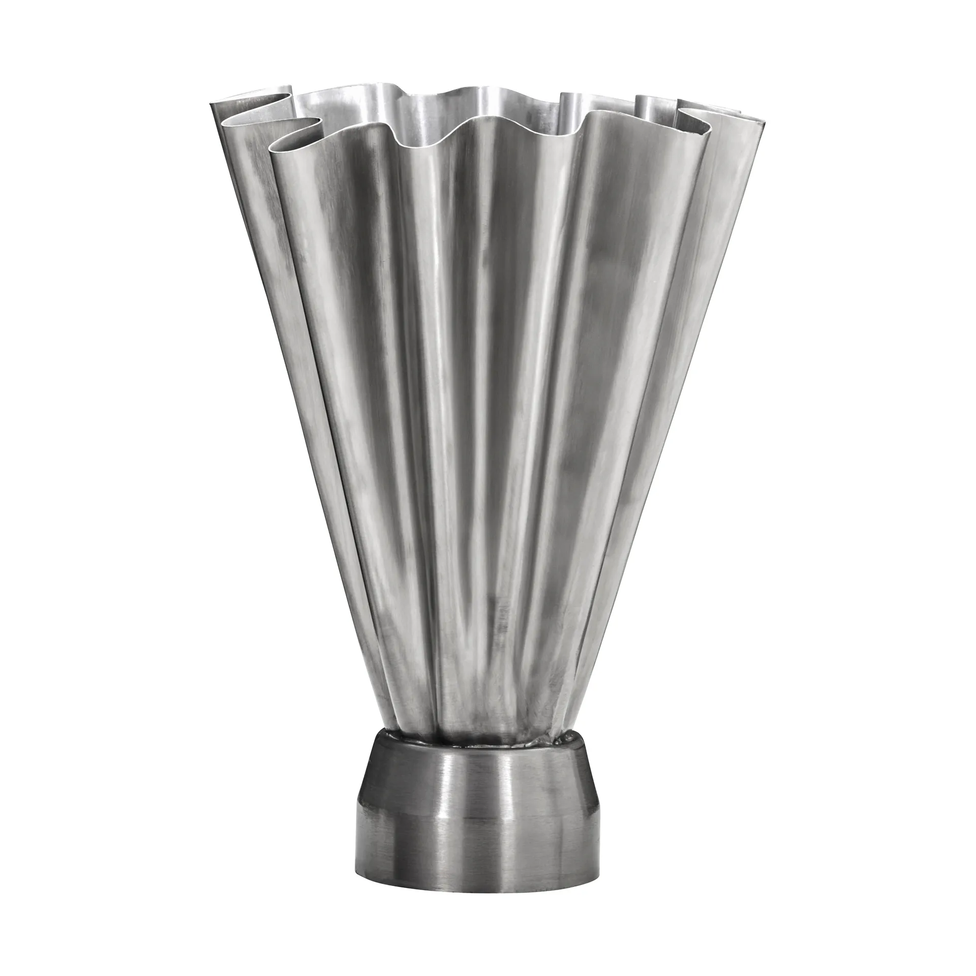 Flood vase Ø23 cm, Brushed silver House Doctor