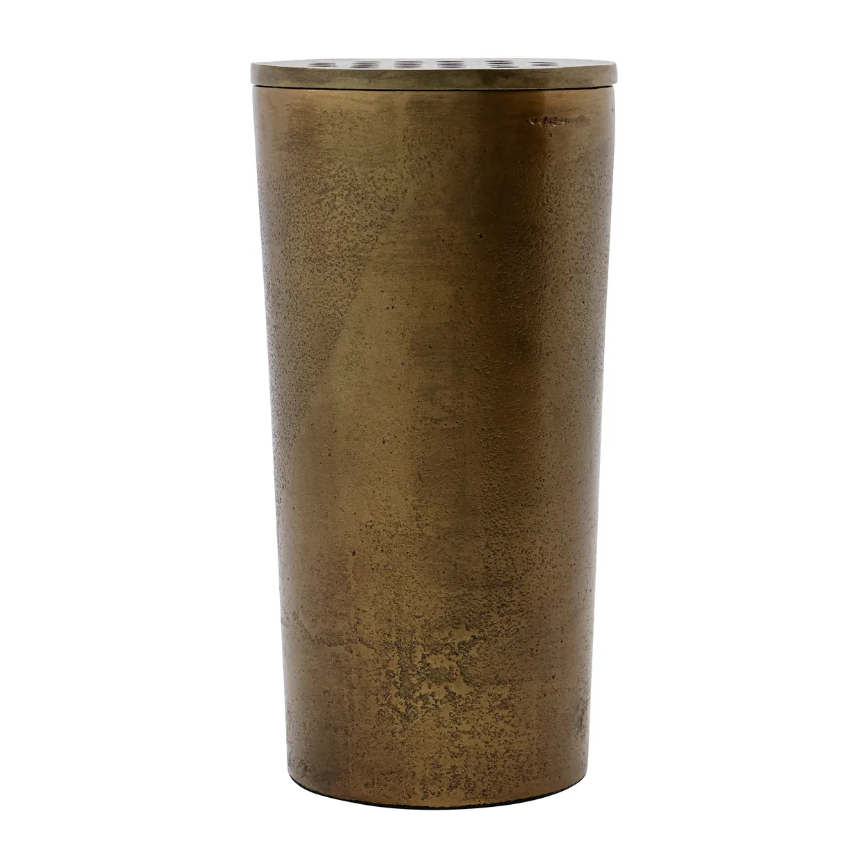 House Doctor Flow vase 18 cm Antique brass | Scandinavian Design | Vases | Gold-coloured