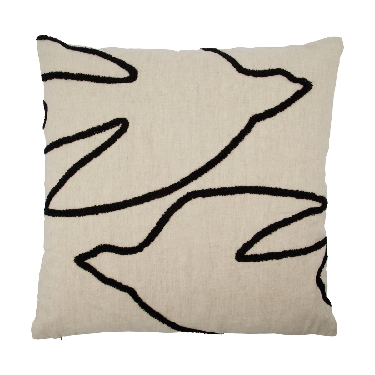 House Doctor Fly cushion cover 50x50 cm Black-off white