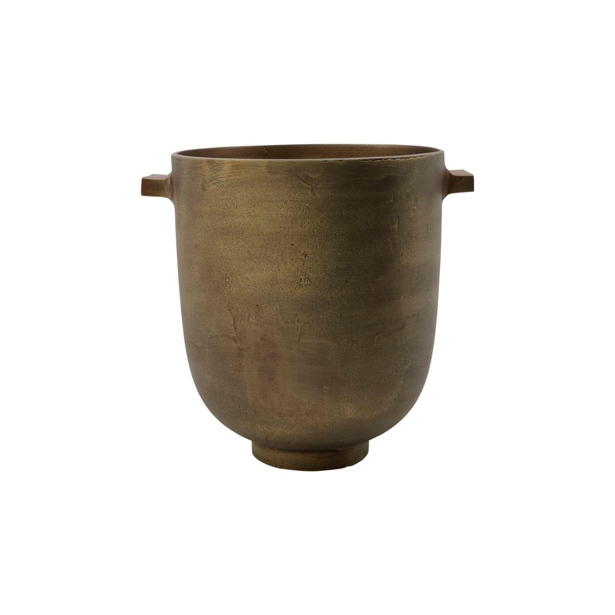 House Doctor Foem planting box 20 cm Antique brass | Scandinavian Design | Flower pots | Gold-coloured