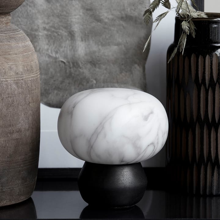 Fog lantern black and white marble - 15.5 cm - House Doctor
