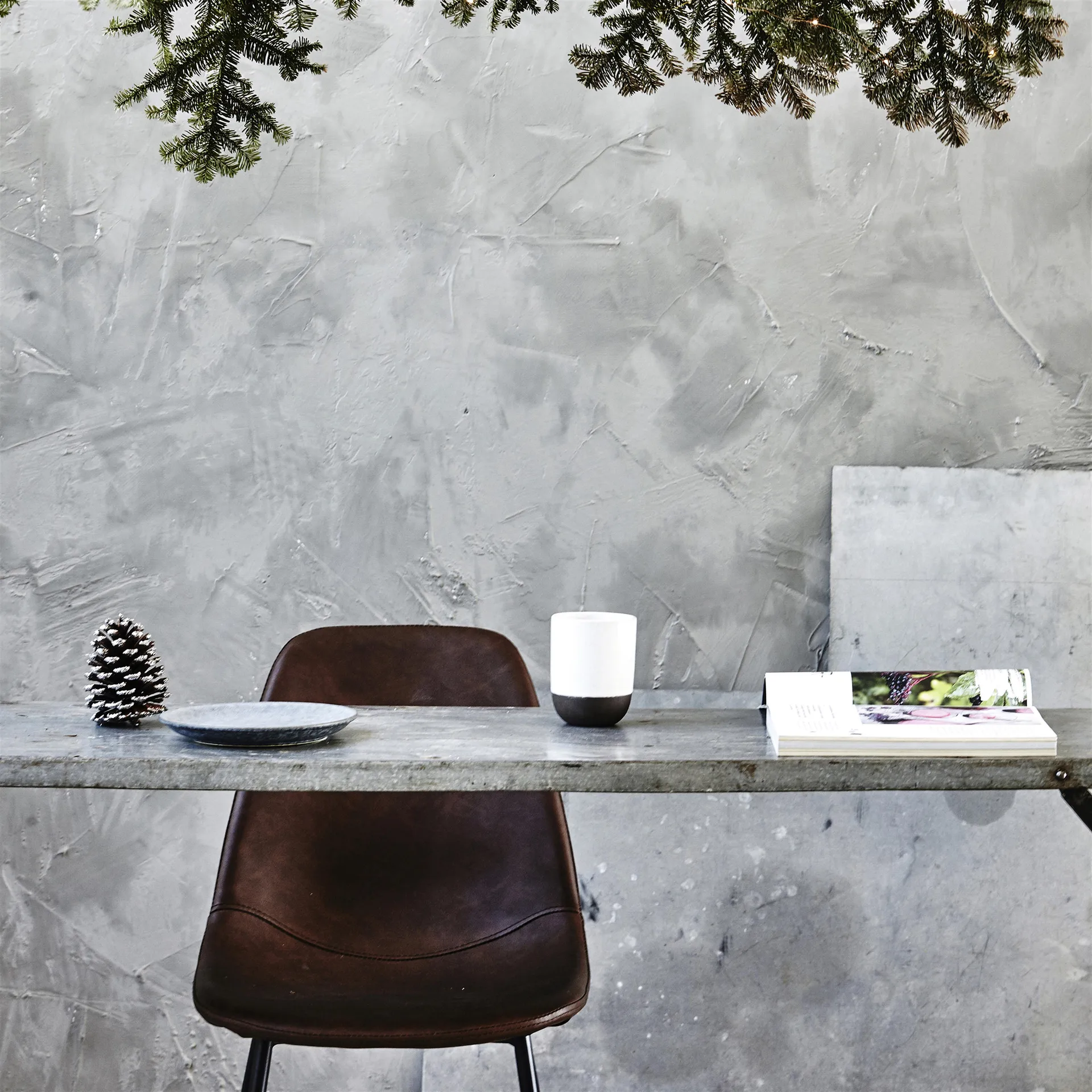 Found chair pleather, Brown House Doctor