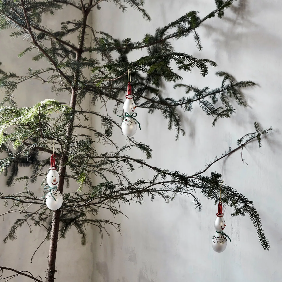 Frosty Christmas decoration 15.9 cm 3-pack, White House Doctor