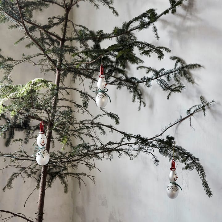 Frosty Christmas decoration 15.9 cm 3-pack, White House Doctor