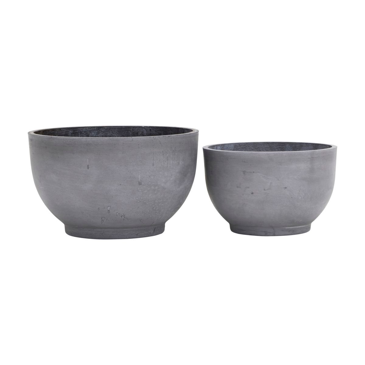 House Doctor Gard pot 2-pack Gray | Scandinavian Design | Flower pots | Grey