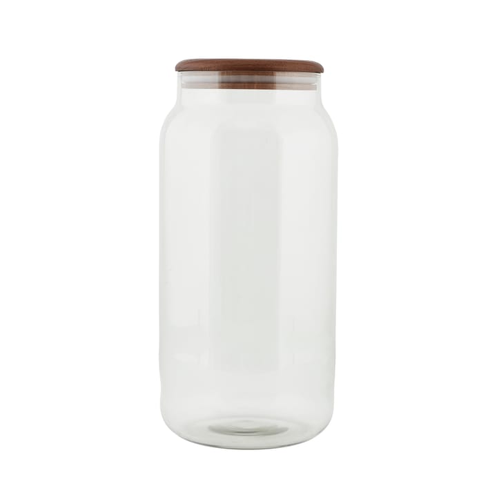 Glass jar with oak lid - 28 cm - House Doctor