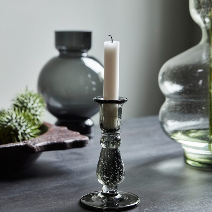 Glee candle sticks 16 cm - grey - House Doctor