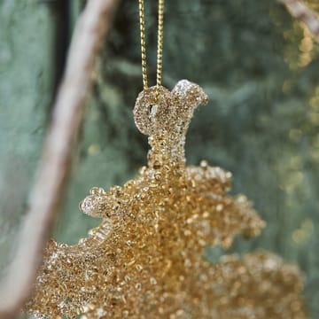 Gliz Christmas decoration 10.5 cm 3-pack - Gold glitter - House Doctor