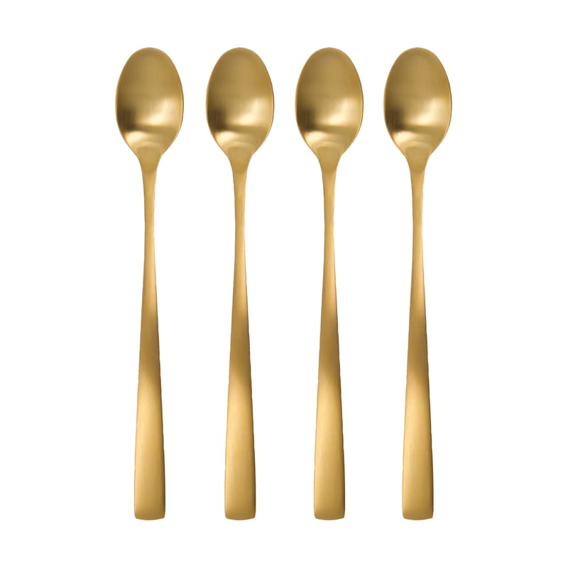 House Doctor Golden long spoon 4-pack Golden