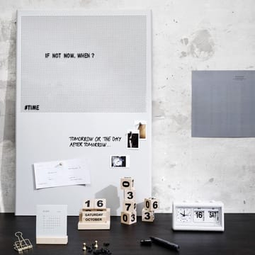 Grid pin board 60x90 cm including letters - Grey-black - House Doctor