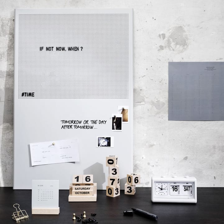 Grid pin board 60x90 cm including letters - Grey-black - House Doctor