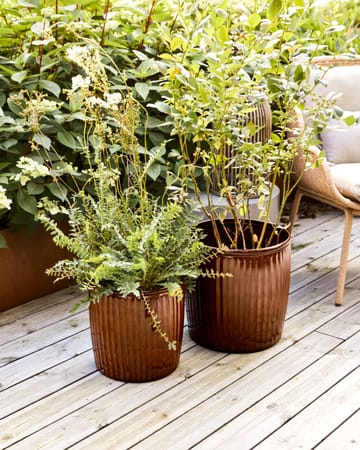 Groove planter 2 parts small - Brown - House Doctor