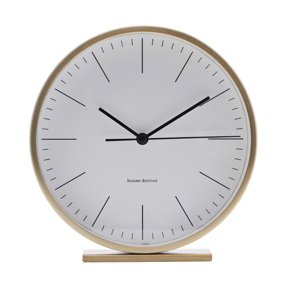 House Doctor Hannah table-top clock 15 cm gold | Scandinavian Design | Mantel & table clocks | Gold-coloured
