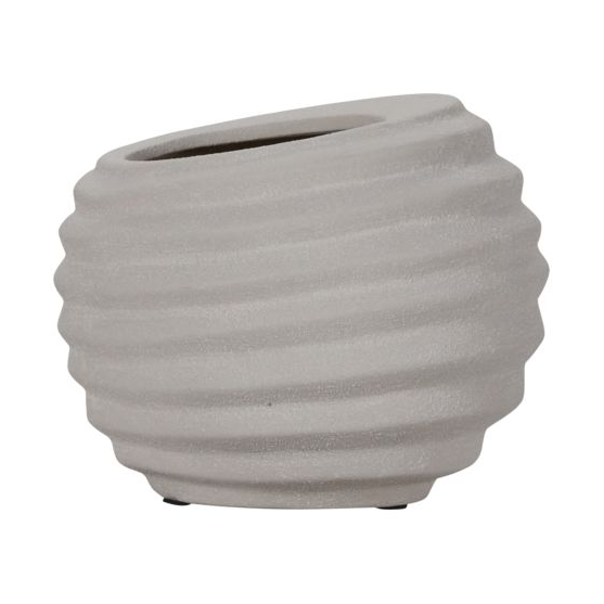 House Doctor Happ pot Ø23 cm Off-white | Scandinavian Design | Flower pots | Grey