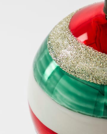 Happy Christmas tree bauble Ø8 cm 4-pack - Multi - House Doctor
