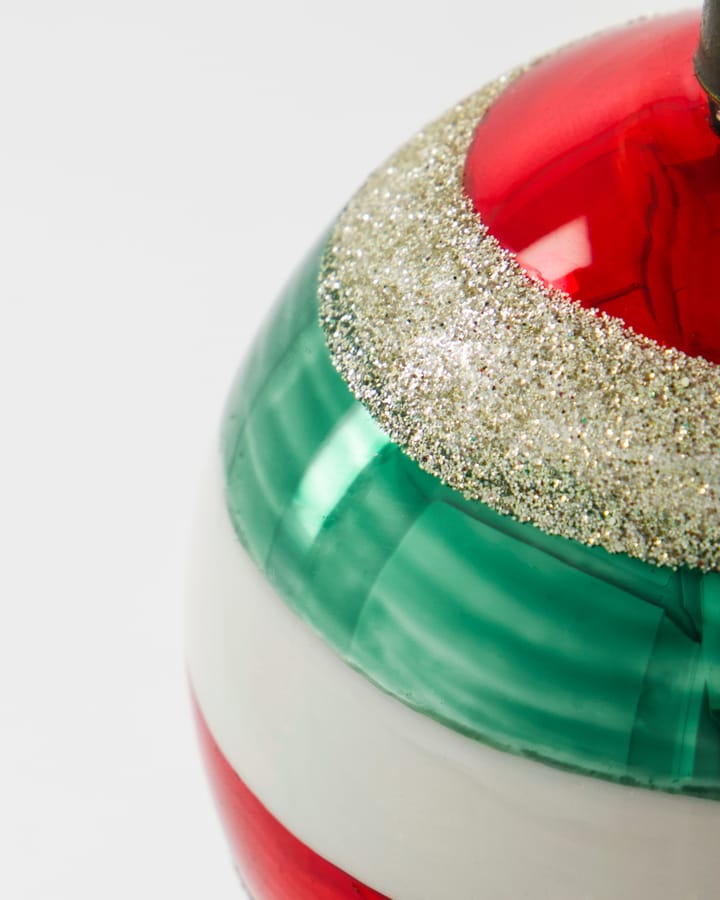 Happy Christmas tree bauble Ø8 cm 4-pack, Multi House Doctor