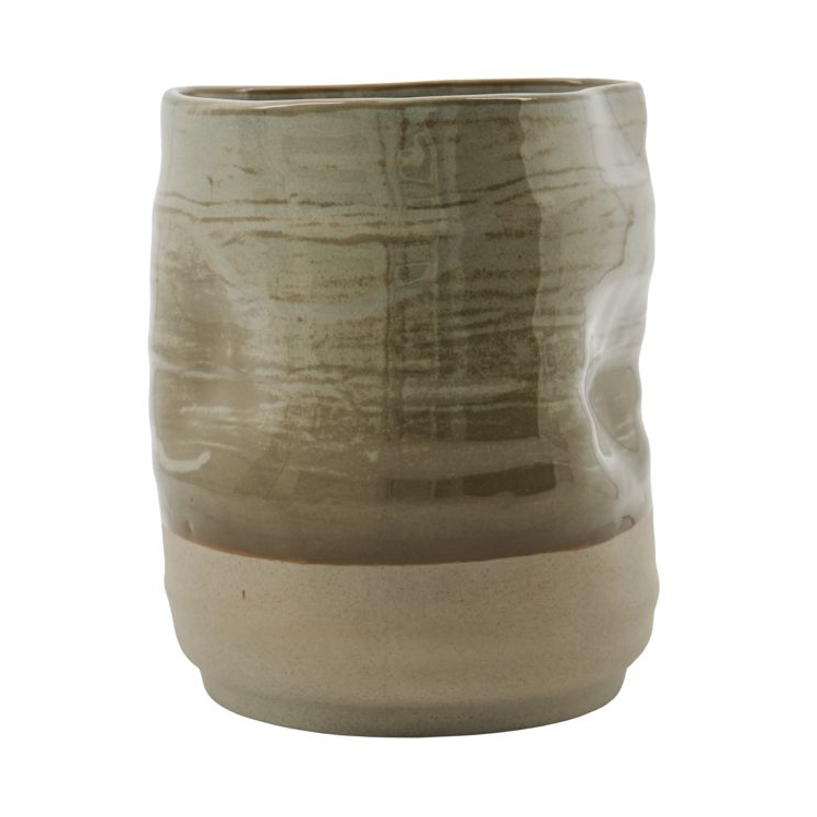 House Doctor Happy pot 17 cm Khaki | Scandinavian Design | Cooking pots & Casserole dishes | Green