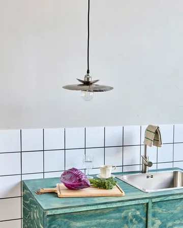 Hatt lampshade 13x14 cm - Brushed silver, 28x30x4.5 cm - House Doctor