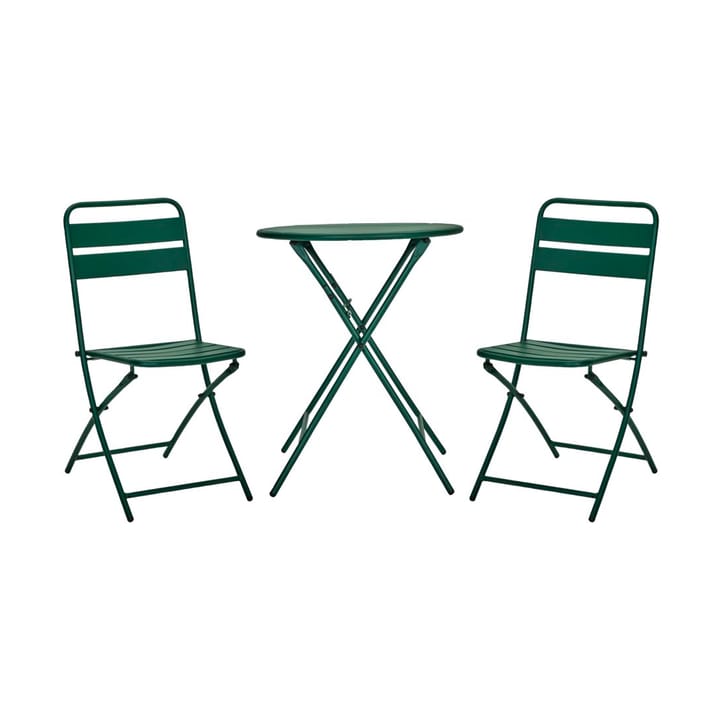 Helo coffee set with 2 chairs - Dark green - House Doctor