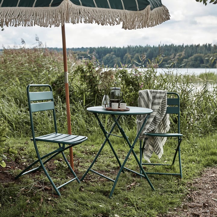 Helo coffee set with 2 chairs, Dark green House Doctor