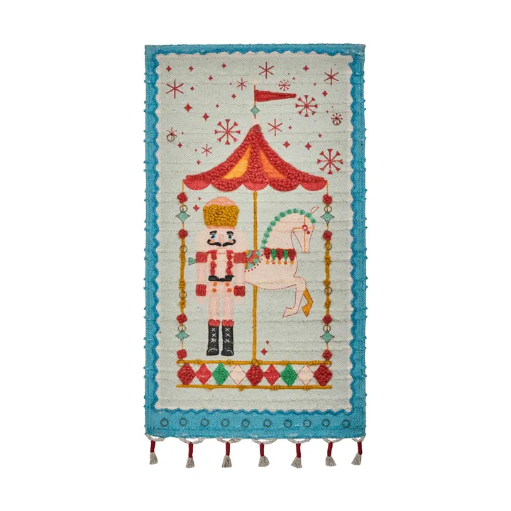 Horse advent calendar - Burnt red, 50x90 cm - House Doctor