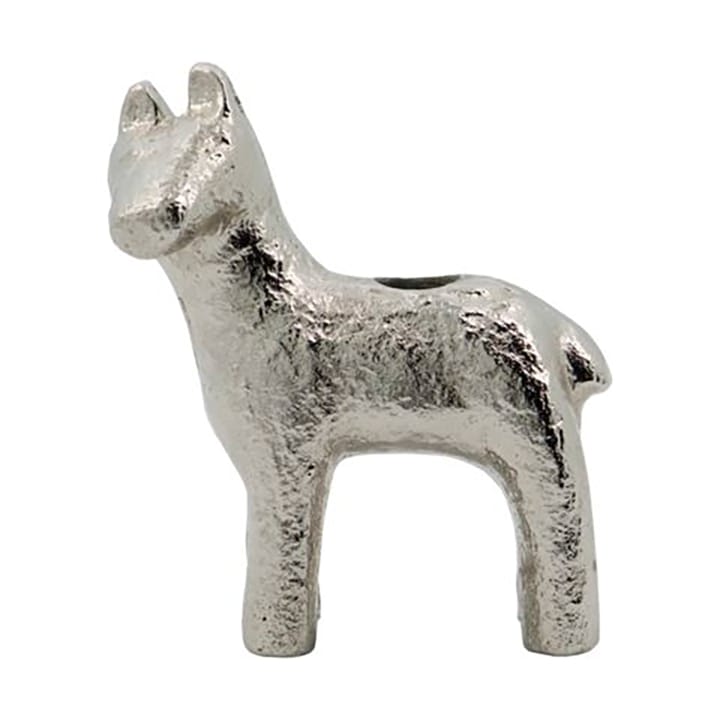 Horse candle stick 7.5 cm - Antique silver - House Doctor