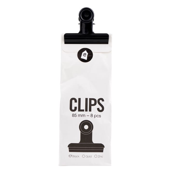 House Doctor clips 8-pack - black - House Doctor