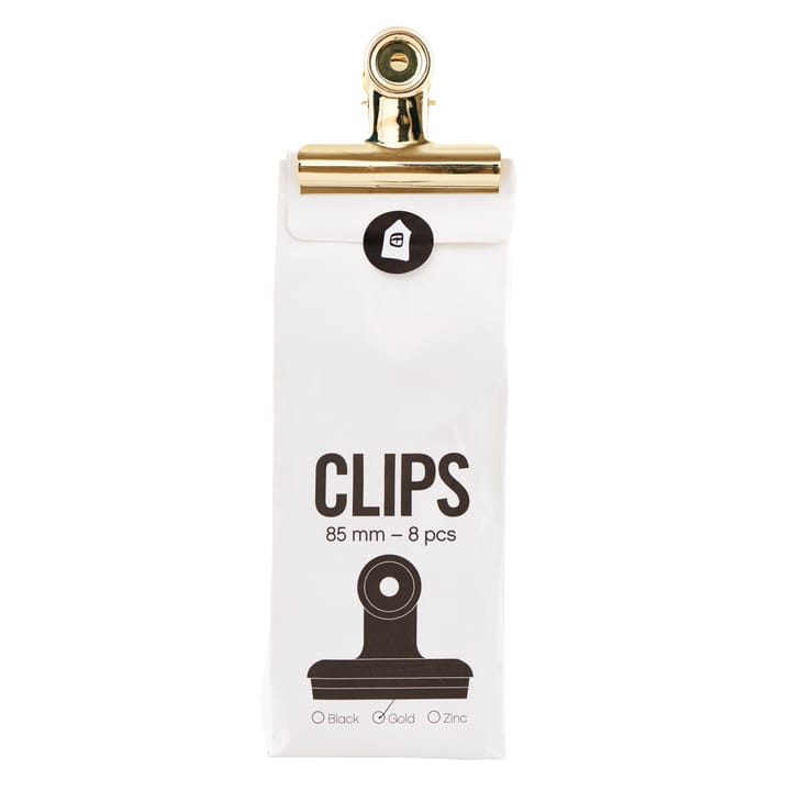 House Doctor clips 8-pack, gold House Doctor
