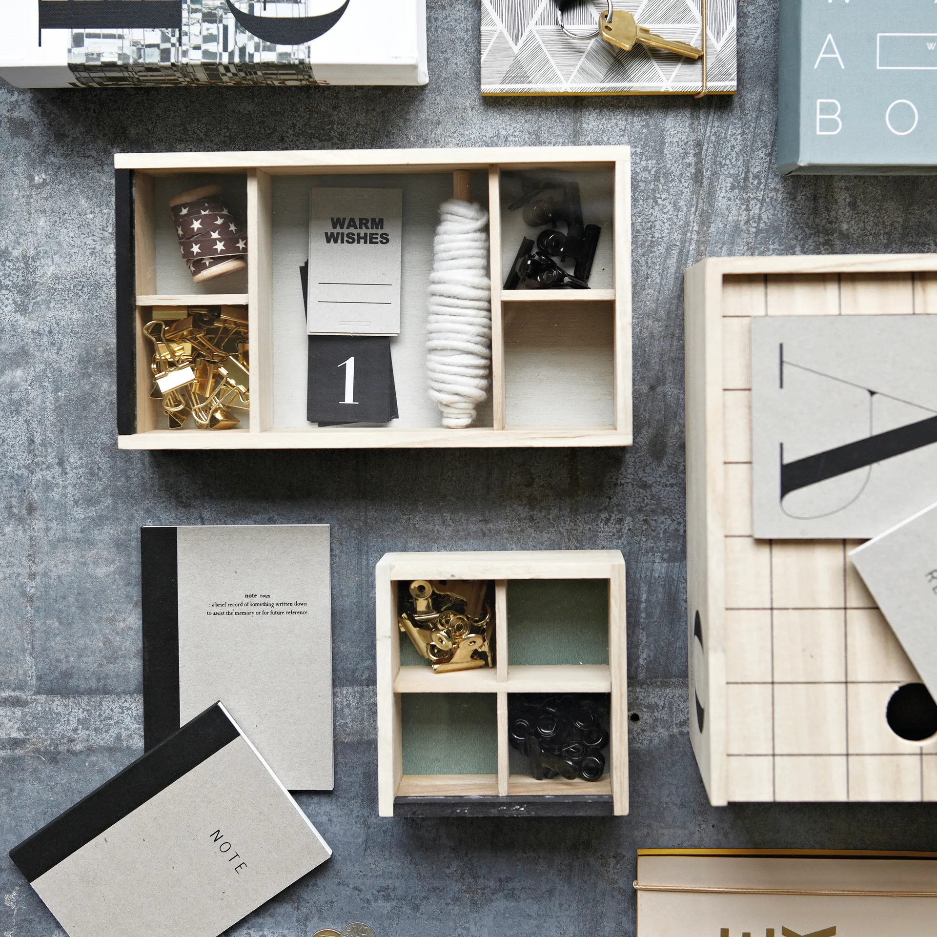 House Doctor clips 8-pack, gold House Doctor