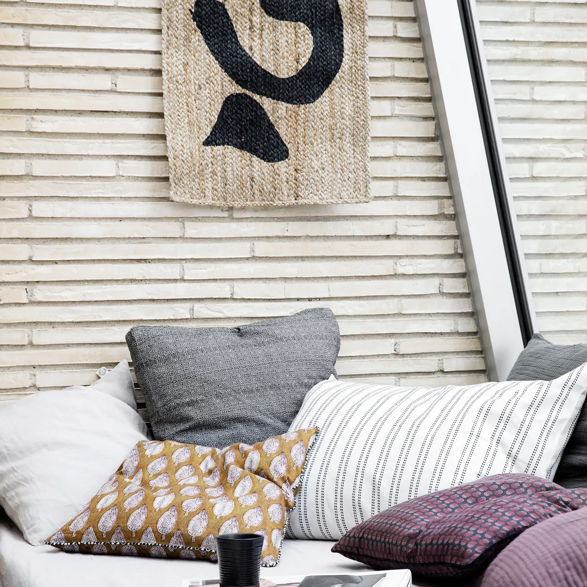 House Doctor cushion cover with pattern, Parsley House Doctor