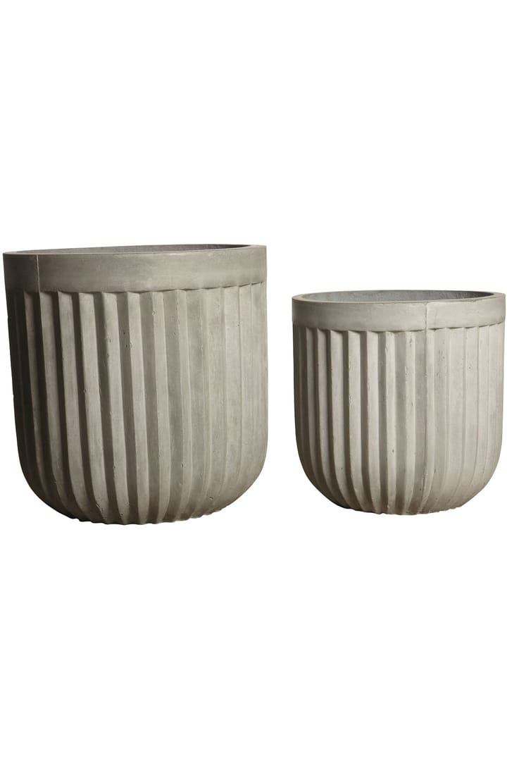 House Doctor flower pot 2 pcs - Concrete - House Doctor