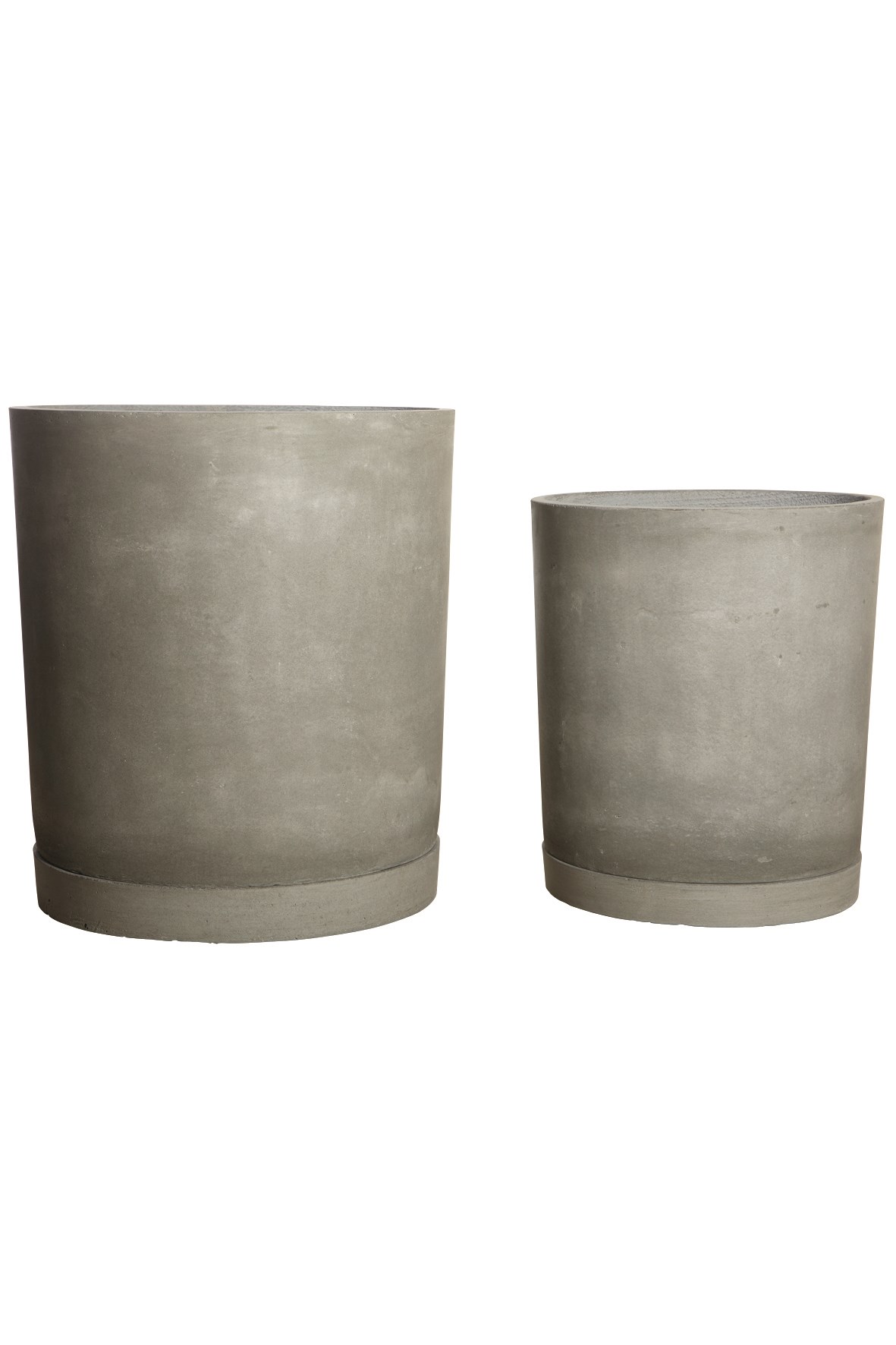 House Doctor flower pot with saucer 2 pcs Gray | Scandinavian Design | Flower pots | Grey