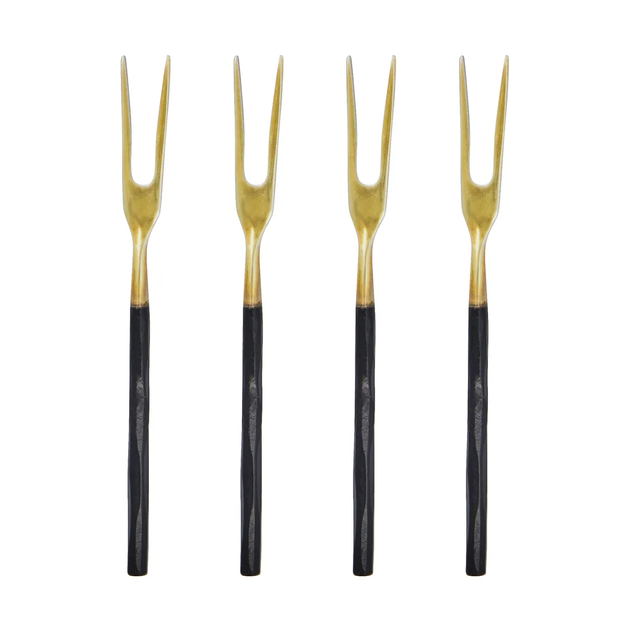 House Doctor fork 4-pack Antique brass | Scandinavian Design | Table cutlery | Gold-coloured