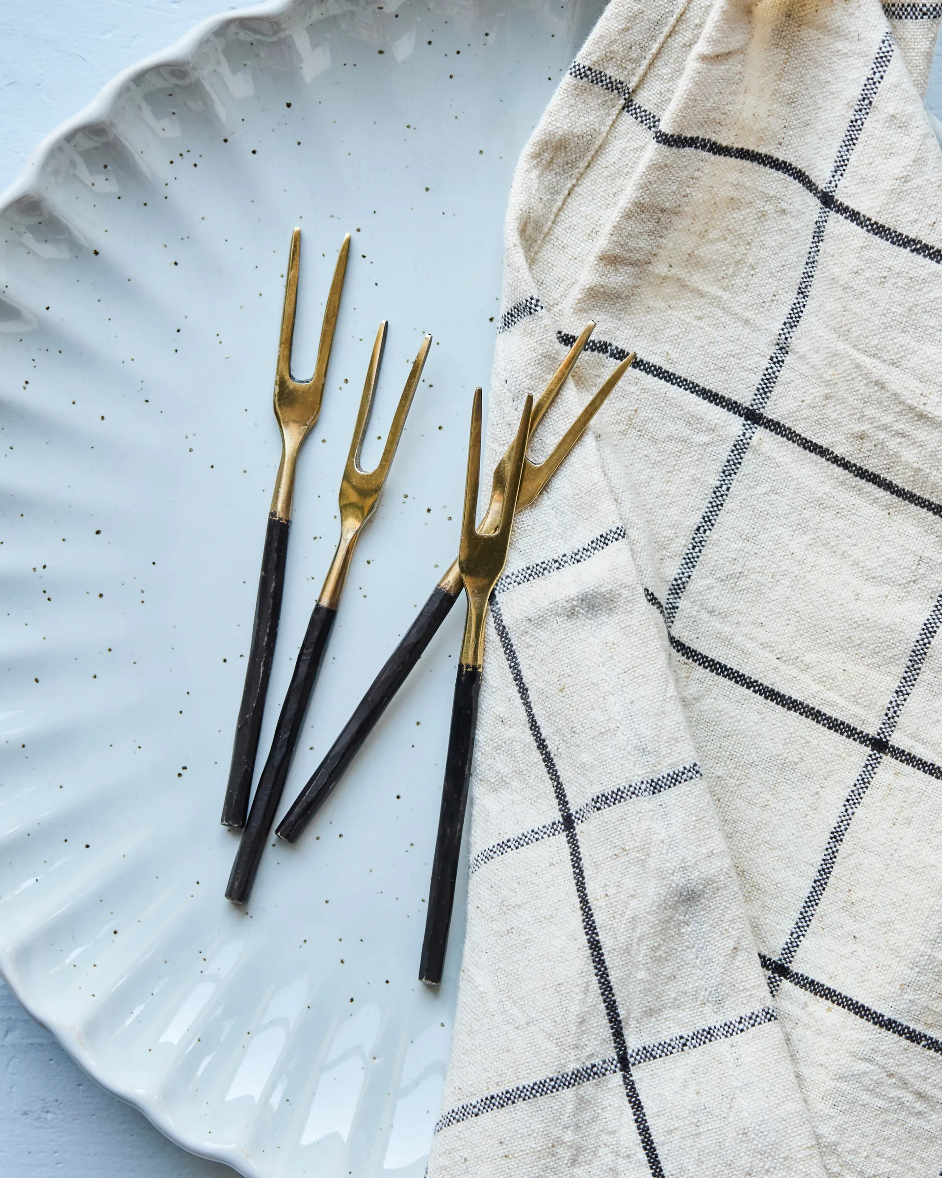 House Doctor fork 4-pack, Antique brass House Doctor