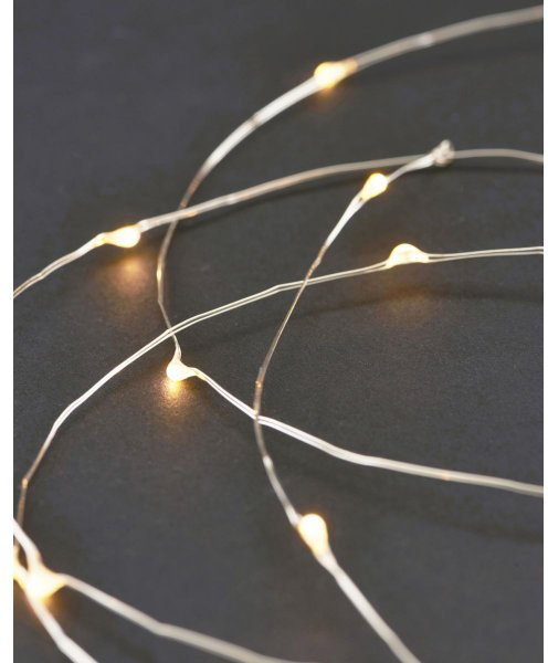 House Doctor light string 10 m Silver | Scandinavian Design | String lights & decorative lighting | Silver-coloured